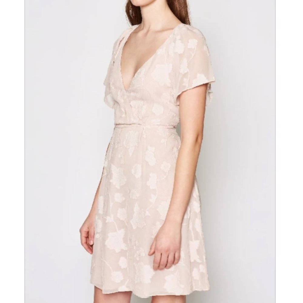 Joie Pink Sky Faux Wrap Dress Size 8